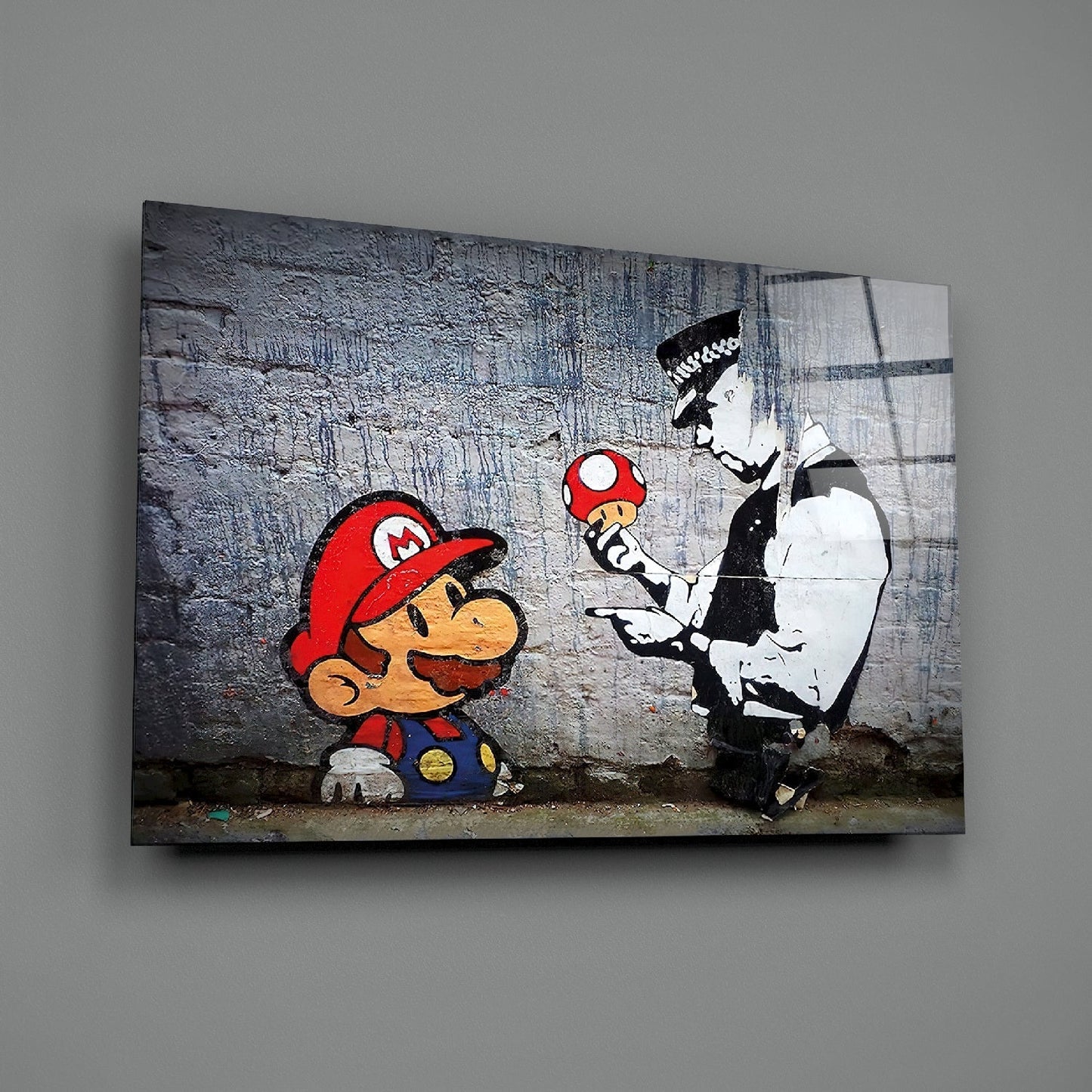 Super Mario Glass Painting