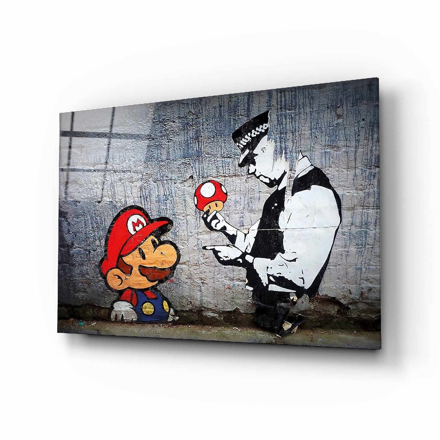 Super Mario Glass Painting