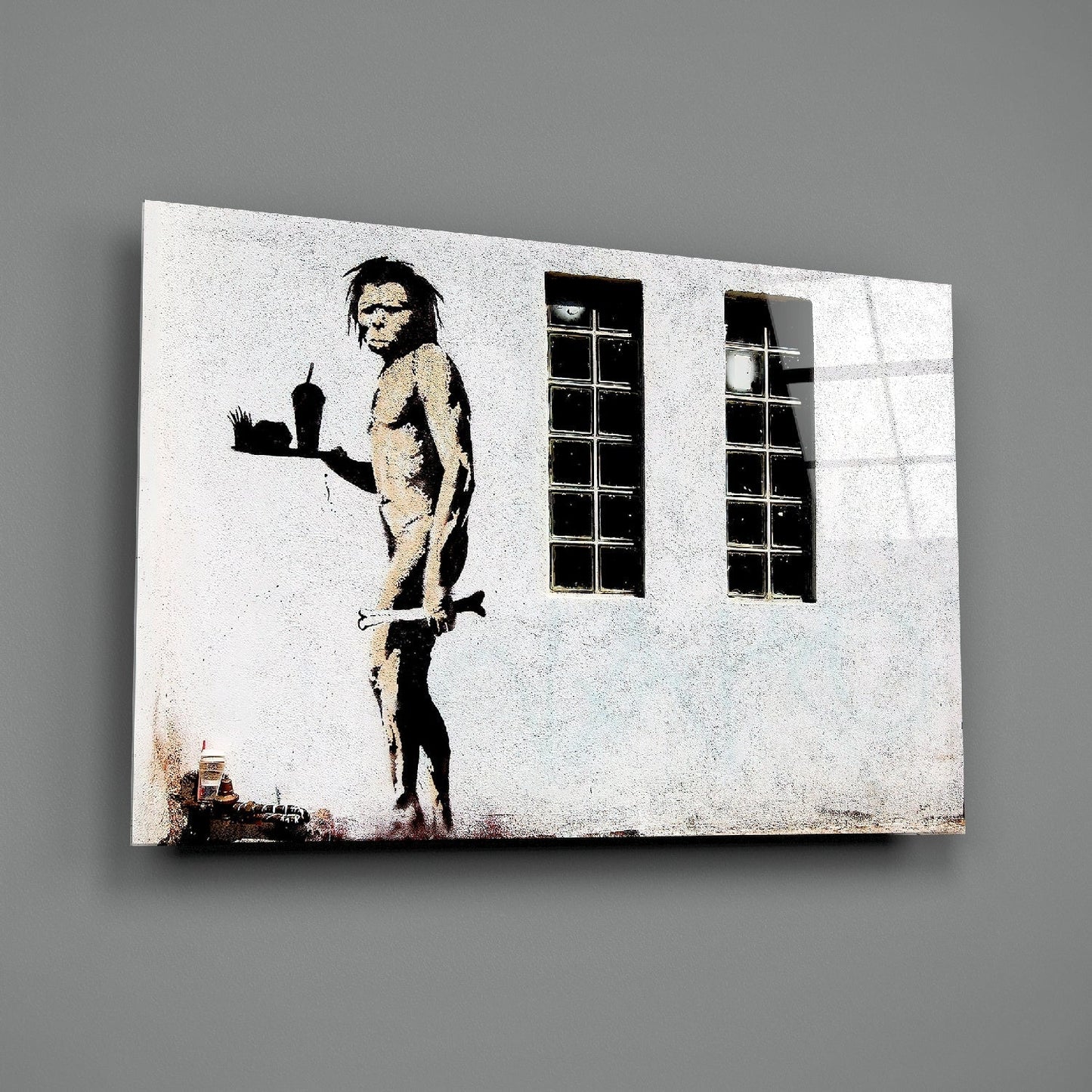 Neanderthal Glass Painting