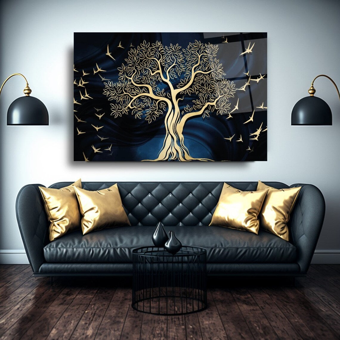 Tree of Life Glass Wall Painting